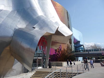 Chris Gildow, 'The Experience Music Project', Frank Gehry, 2000. Seattle Washington. Detail of the west façade with the monorail passing through